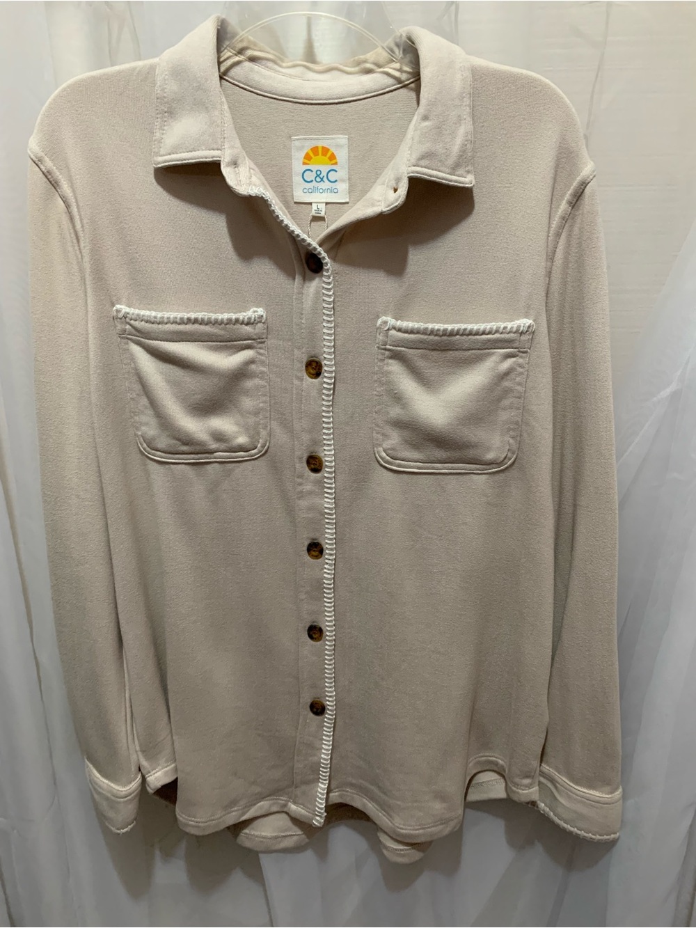 C&C California Cream Luxe Soft Button Down
